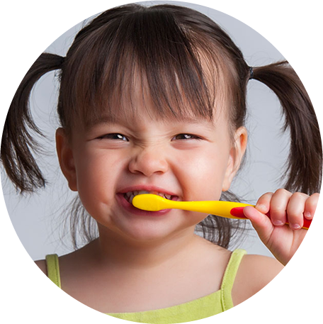 Kid brushing